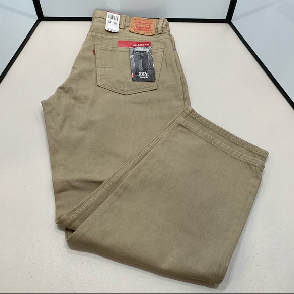 Levi's Other - NWT Levi's 550 Relaxed Men's Tan Jeans size 38 x 30